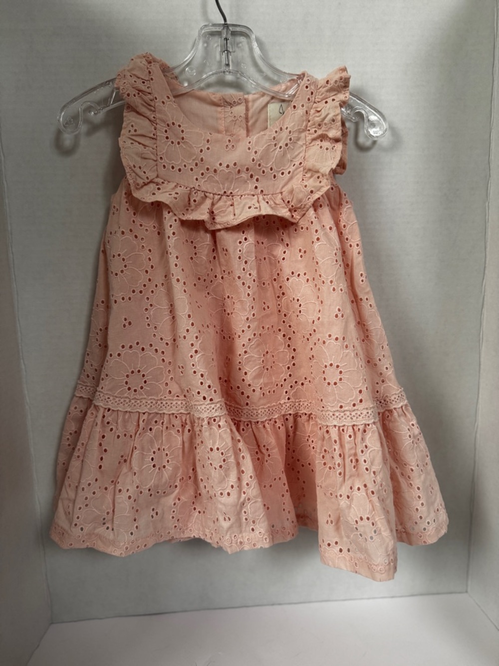 Joie Pink Eyelet Ruffle Sundress Size 18M